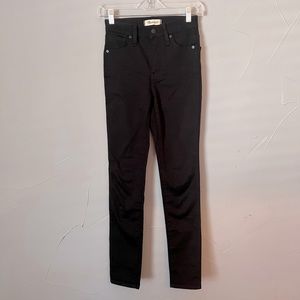 Madewell Black High Rise Skinny Jeans